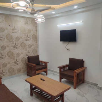 Living Room in 2 BHK Builder Floor at Malviya Nagar – for Rent