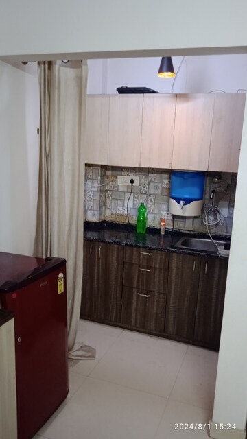 Kitchen in 1 RK Builder Floor at Vipul Square, Sushant Lok I – for Rent