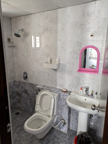 Bathroom in 3 BHK Apartment at RR Signature, Thanisandra Main Road – for Rent