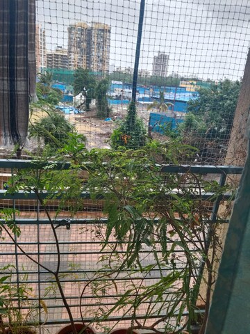 Balcony in 3 BHK Apartment at Vastu Tower, Malad West – for Rent