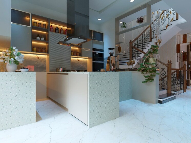 Kitchen, mangalams-aangan-residency 3 Bedroom 1700 Sq.Ft. Villa In Mahapura Jaipur 7889804