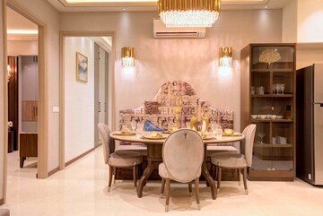 Living Room in 3 BHK Apartment at Affinity Greens, International Airport Road – for Rent