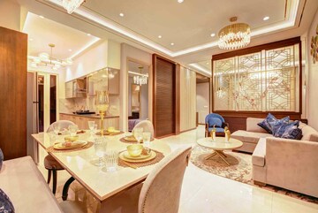 Living Room in 3 BHK Apartment at Affinity Greens, International Airport Road – for Rent