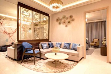 Living Room in 3 BHK Apartment at Affinity Greens, International Airport Road – for Rent