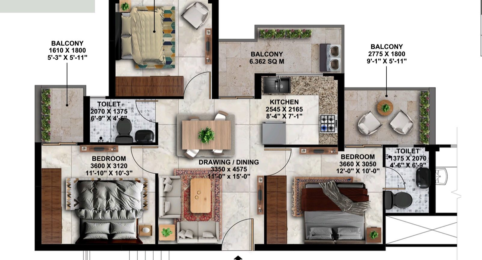 3 BHK Apartment For Sale in Amolik Park Viwe