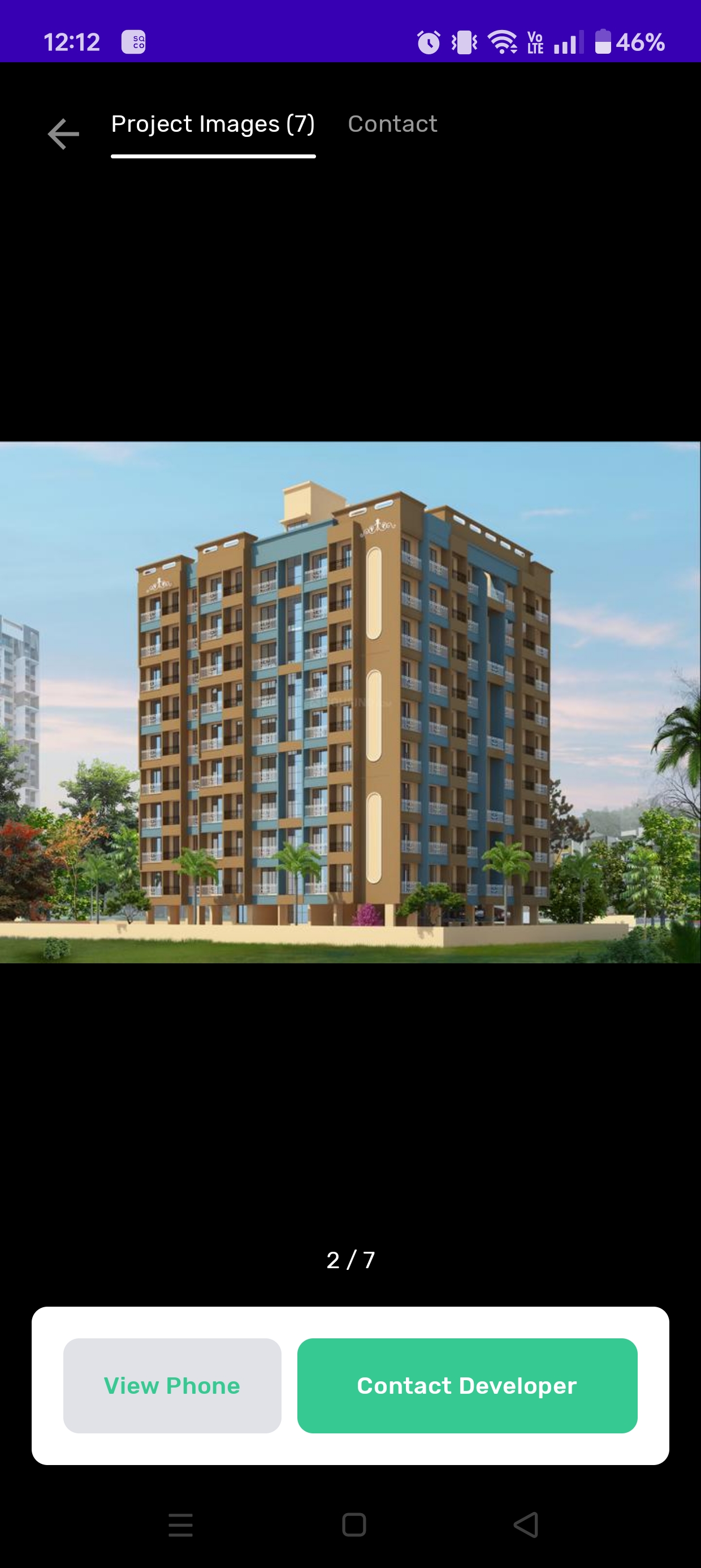 1 BHK + Pooja Room,Study Room Apartment For Sale in Marvel Heights