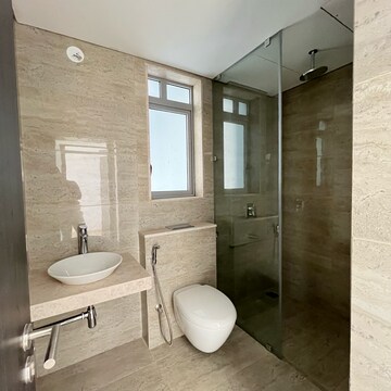 Bathroom in 3 BHK Apartment at Oberoi Sky City, Khande Rao Dongari – for Rent