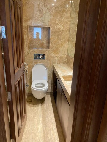 Bathroom in 4 BHK Builder Floor at Jor Bagh – for Rent