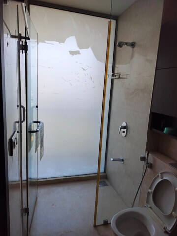 Bathroom in 3 BHK Apartment at Oberoi Realty Exquisite, Goregaon East – for Rent
