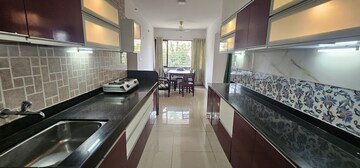 Kitchen in 3 BHK Apartment at Nanded City Asawari, Nanded – for Rent