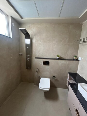 Bathroom in 4 BHK Apartment at Sushma Crescent, Dhakoli Village – for Rent