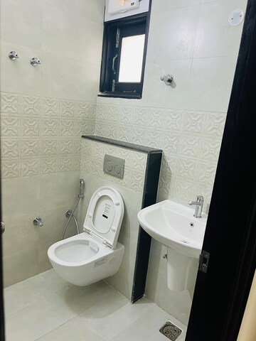 Bathroom in 3 BHK Apartment at Sushma Crescent, Dhakoli Village – for Rent