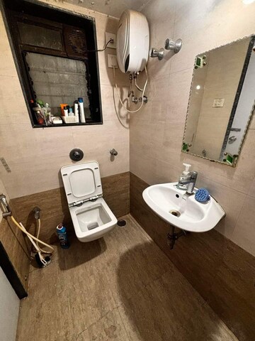 Bathroom in 1 BHK Apartment at The Baya Central, Lower Parel – for Rent