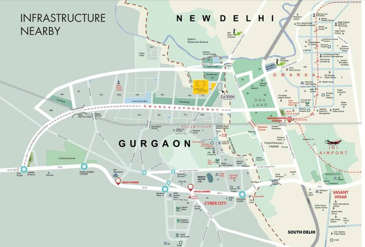 Map Location, tata-gurgaon-gateway 2 Bedroom 1580 Sq.Ft. Apartment In Sector 112 Gurgaon 7891464