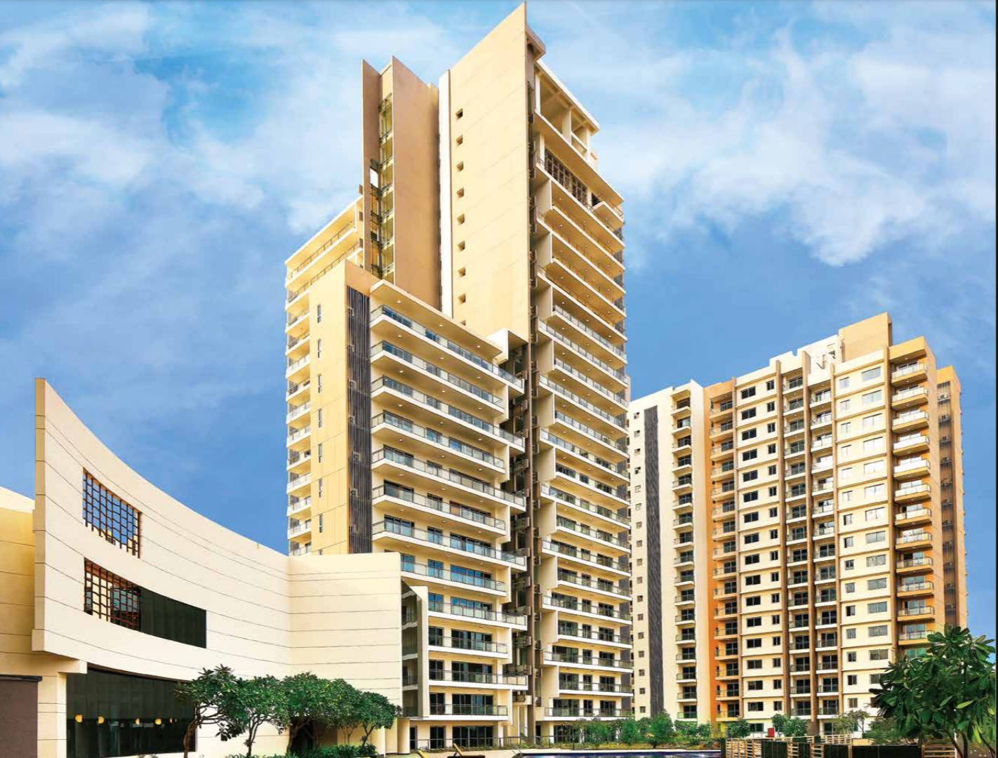 2 BHK + Study Room 1580 Sq.Ft. Apartment in Tata Gurgaon Gateway