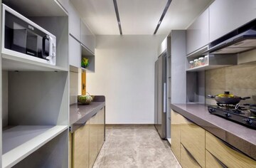 Kitchen in 3 BHK Apartment at Shroff Aureta, Koregaon Park Annexe – for Rent