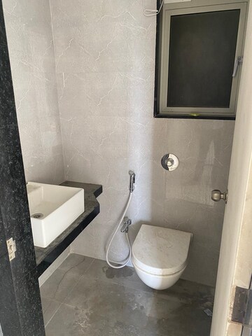 Bathroom in 2 BHK Apartment at Ashar Metro Towers, Vartak Nagar – for Rent