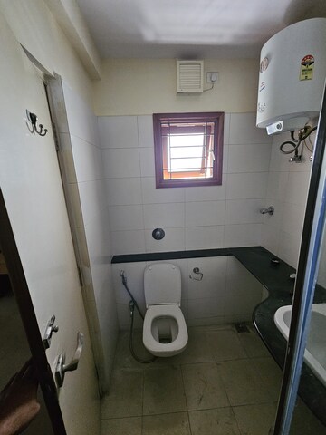 Bathroom in 3 BHK Apartment at Orchid View, Sadashiva Nagar – for Rent