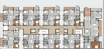 Floor Plan in 3 BHK Apartment at Vaibhavi Vihaan Shikhara, Tellapur – for Sale