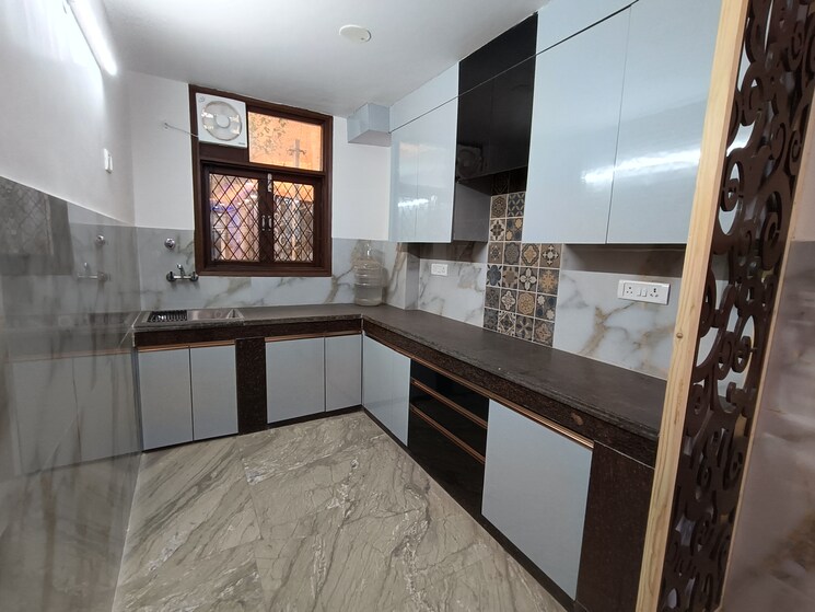 Kitchen, malviya nagar 3 Bedroom 1200 Sq.Ft. Builder Floor In Malviya Nagar Delhi 7892695