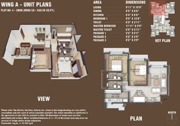 Floor Plan in 2 BHK Apartment at IR Horizon Heights, Sher E Punjab Colony – for Sale