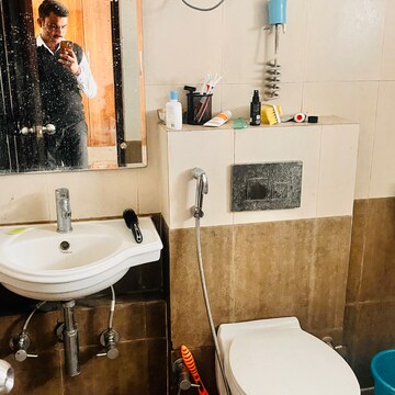 Bathroom in 2 BHK Apartment at Phi 1 Greater Noida – for Rent