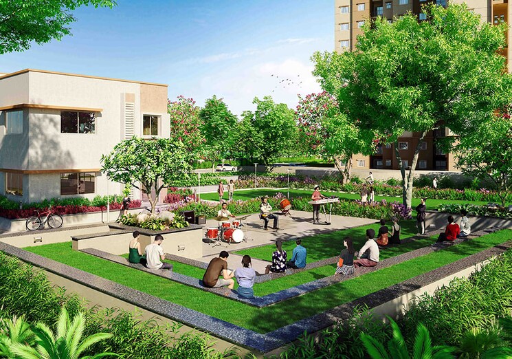 Garden, shriram-wyt-field 2 Bedroom 780 Sq.Ft. Apartment In Budigere Bangalore 7893594