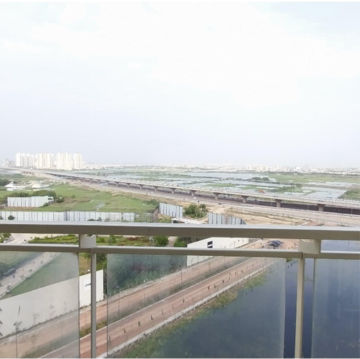 Balcony in 3 BHK Apartment at Conscient Heritage Max, Sector 102 – for Rent