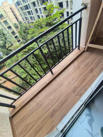 Balcony in 1 BHK Apartment at SSB Ashok Nagar, Balkum Pada – for Rent