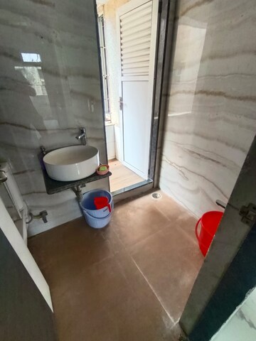 Bathroom in 1 BHK Apartment at SSB Ashok Nagar, Balkum Pada – for Rent
