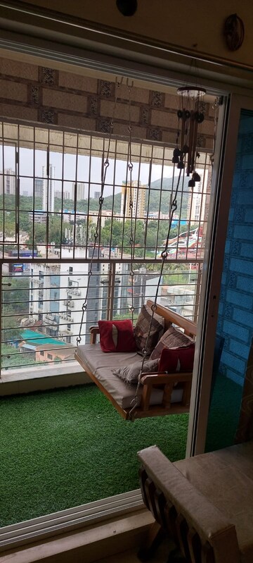 Balcony in 2 BHK Apartment at Lalani Residency, Kavesar – for Rent