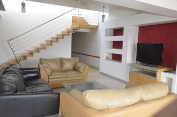 Staircase in 3 BHK Penthouse at Marble Arch, Aundh – for Rent