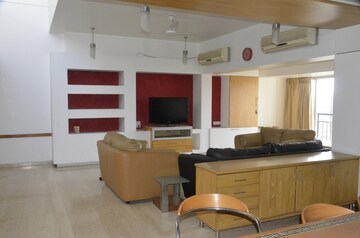 Living Room in 3 BHK Penthouse at Marble Arch, Aundh – for Rent