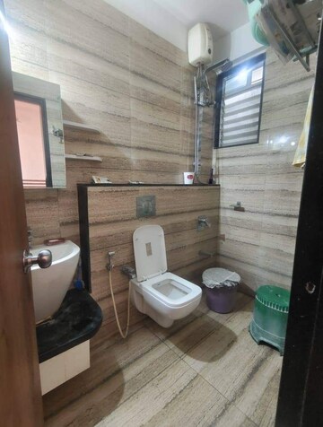 Bathroom in 2 BHK Apartment at Gala Pride Palms, Kolshet Road – for Rent