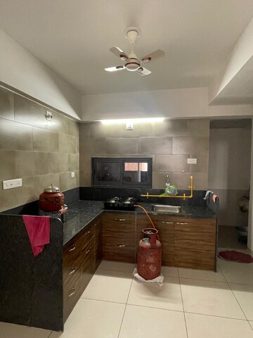 Kitchen in 3 BHK Apartment at Near Vaishno Devi Circle On Sg Highway – for Rent