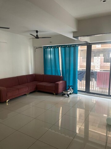 Living Room in 3 BHK Apartment at Near Vaishno Devi Circle On Sg Highway – for Rent