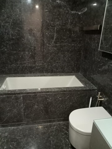 Bathroom in 4 BHK Apartment at Lodha World Crest, Worli – for Rent