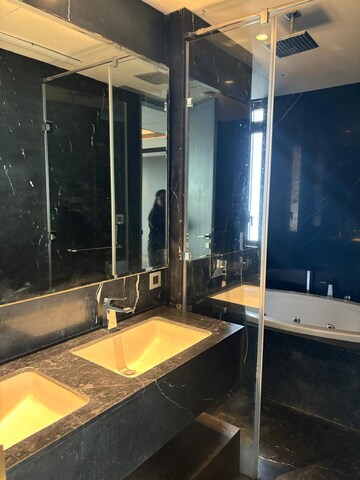 Attached Bathroom in 5 BHK Apartment at Lodha Trump Tower, Worli – for Rent
