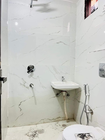 Bathroom in 1 BHK Builder Floor at Chattarpur – for Rent