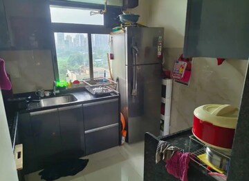 Kitchen in 2.5 BHK Apartment at Runwal Eirene, Balkum Pada – for Rent