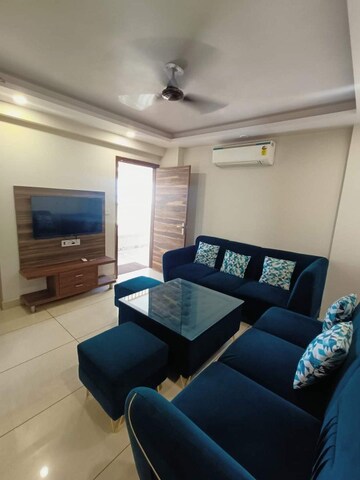 Living Room in 1 BHK Apartment at HBH Galaxy Apartments, Sector 43 – for Rent