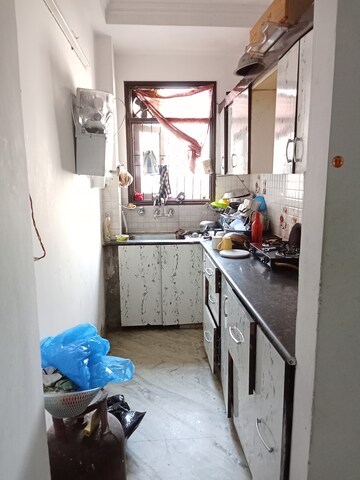 Kitchen in 2 BHK Builder Floor at Arjun Nagar – for Rent
