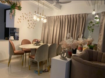 Living Room in 4 BHK Apartment at Courtyard by Narang Realty and The Wadhwa Group, Pokhran Road No 2 – for Sale