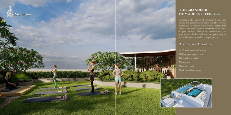 Garden, lumbini-elysee 3.5 Bedroom 3112 Sq.Ft. Apartment In Puppalaguda Hyderabad 7896888