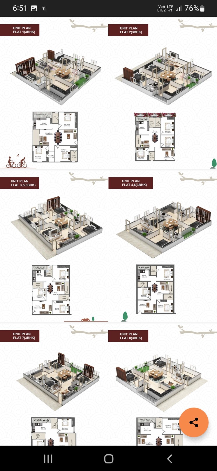 Floor Plan, quorizon-navya-trinity 3 Bedroom 1872 Sq.Ft. Apartment In Boduppal Hyderabad 7897023