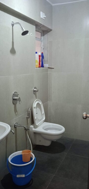 Bathroom in 2 BHK Apartment at Cosmos Habitat, Majiwada – for Rent