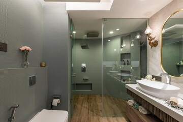 Kitchen in 4 BHK Apartment at Poseidon Apartment, Andheri West – for Sale
