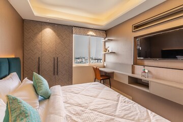 Bedroom in 3 BHK Apartment at Anukampa Sky Lounges, Mansarovar – for Sale
