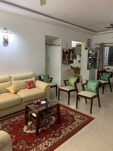 Living Room in 2 BHK Apartment at Murugesh Palya – for Rent