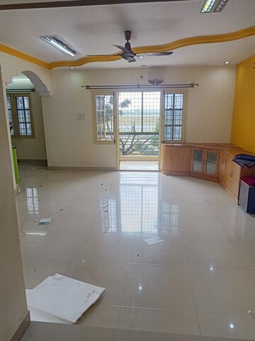 Living Room in 3 BHK Apartment at Murugesh Palya – for Rent